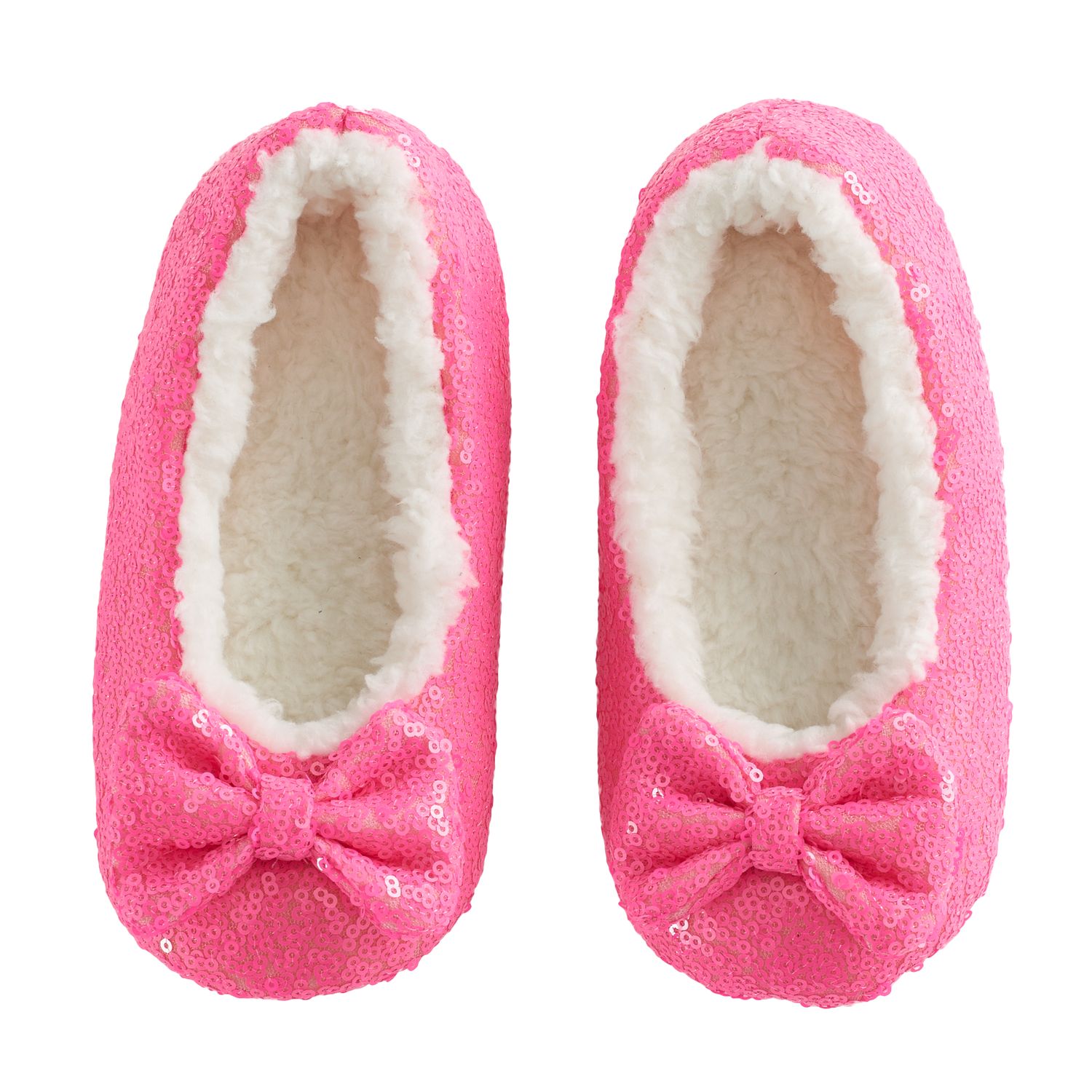 girls sequin slippers