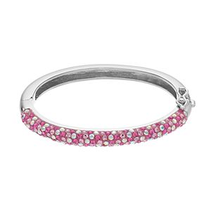 Charming Girl Kids' Sterling Silver Hinged Bangle Bracelet