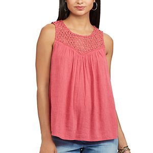 Women's Chaps Lace-Trim Tank