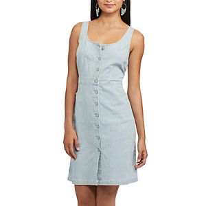 Women's Chaps Railroad-Stripe Jean Dress