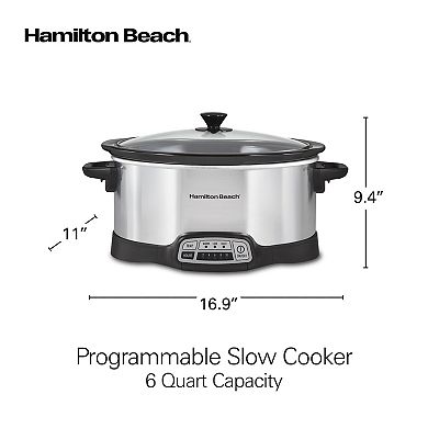 Hamilton Beach 6-qt. Programmable Slow Cooker 