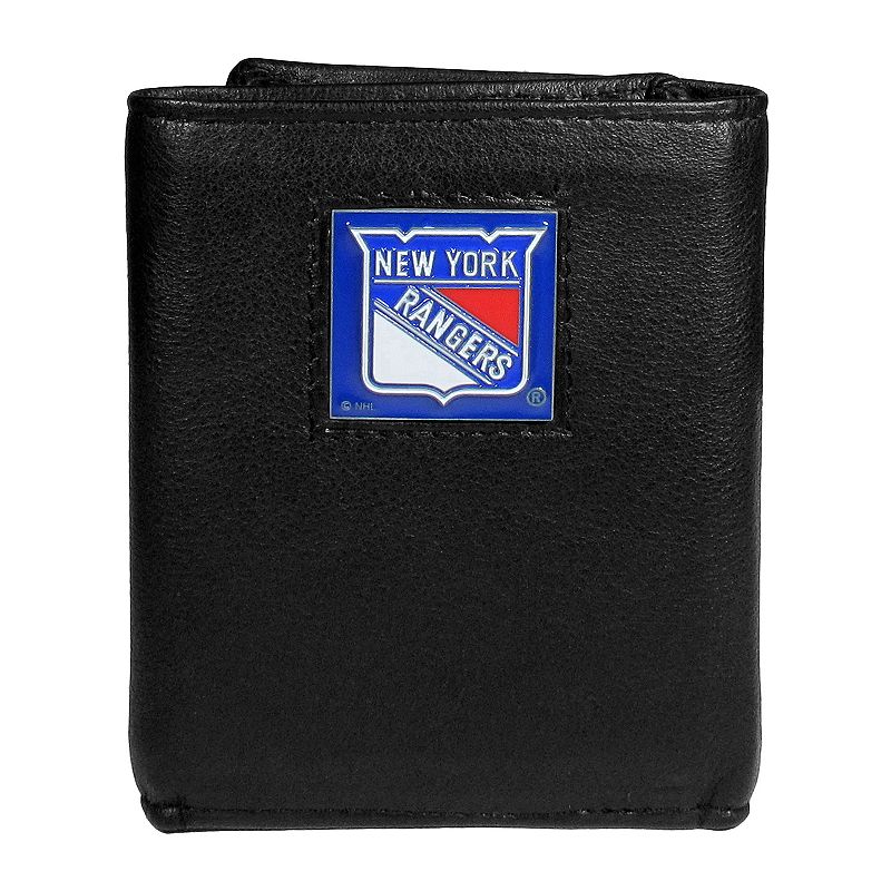 Men's New York Rangers Trifold Wallet, Ran Black