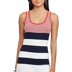 Women's Chaps Striped Scoopneck Sweater