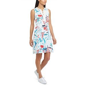 Women's Chaps Sailboat Lace-Up Dress