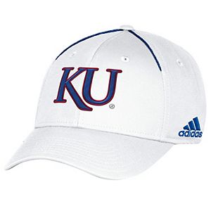 Adult adidas Kansas Jayhawks Coach Flex-Fit Cap