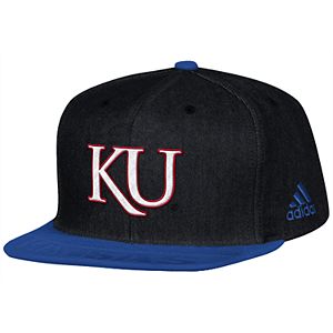 Adult adidas Kansas Jayhawks Player Snapback Cap