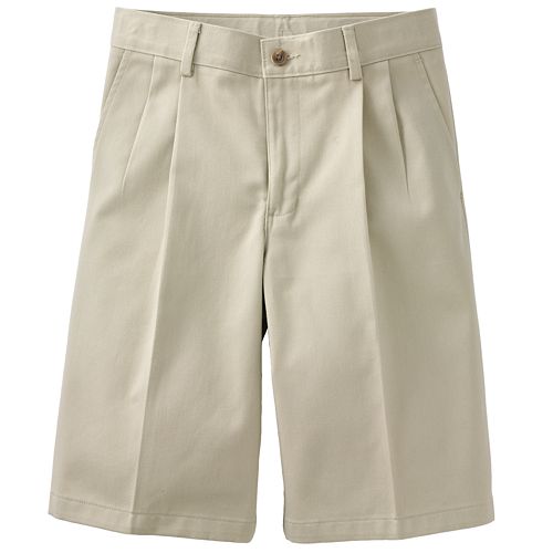 Boys 420 & Husky Chaps School Uniorm Pleated Twill Shorts