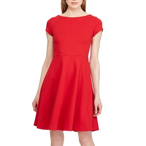 Women's Chaps Ponte Fit & Flare Dress