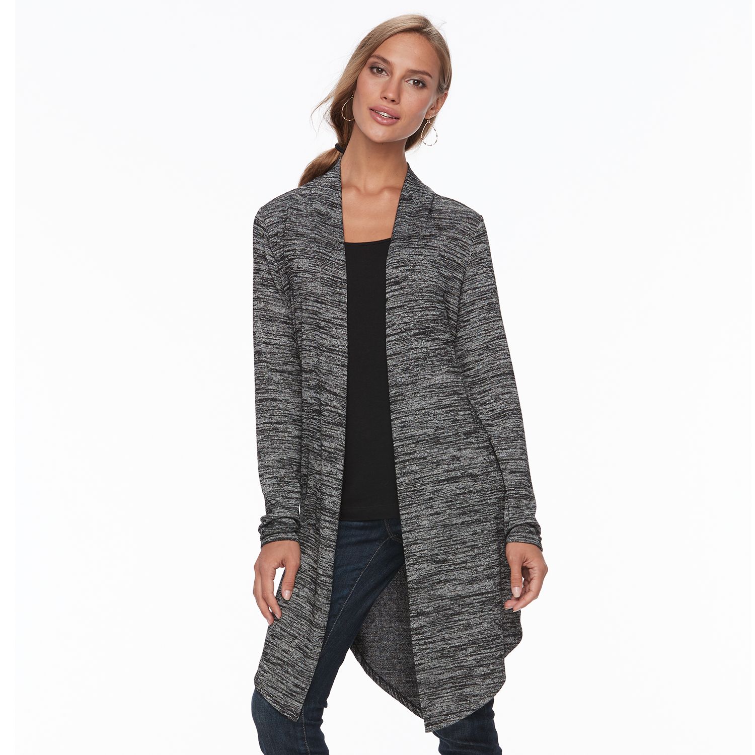 apt 9 black cardigan