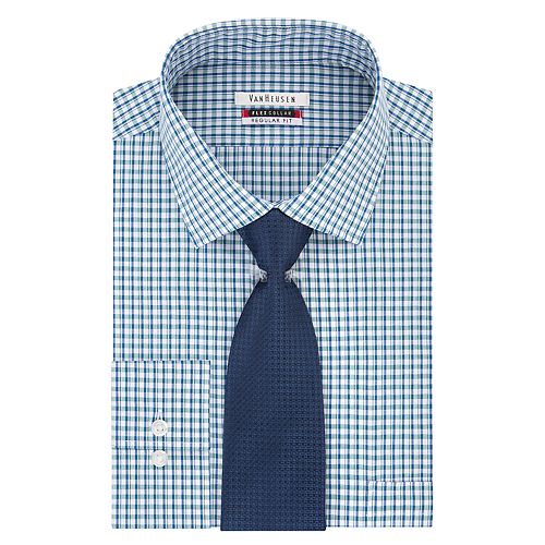 Big & Tall Van Heusen Flex Collar Dress Shirt & Tie