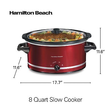 Hamilton Beach 8-qt. Metallic Slow Cooker