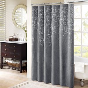 Madison Park Evelyn Embroidered Shower Curtain