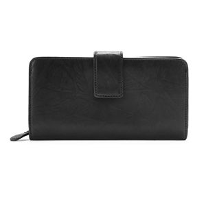 Apt. 9® Sandalwood Leather RFID-Blocking Tab Clutch