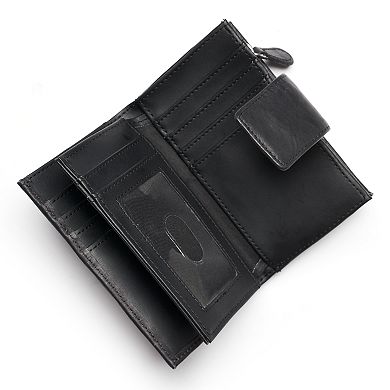 Apt. 9® Sandalwood Leather RFID-Blocking Tab Indexer Wallet