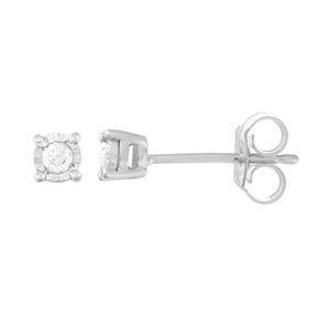 Sterling Silver 1/10 Carat T.W. Diamond Stud Earrings