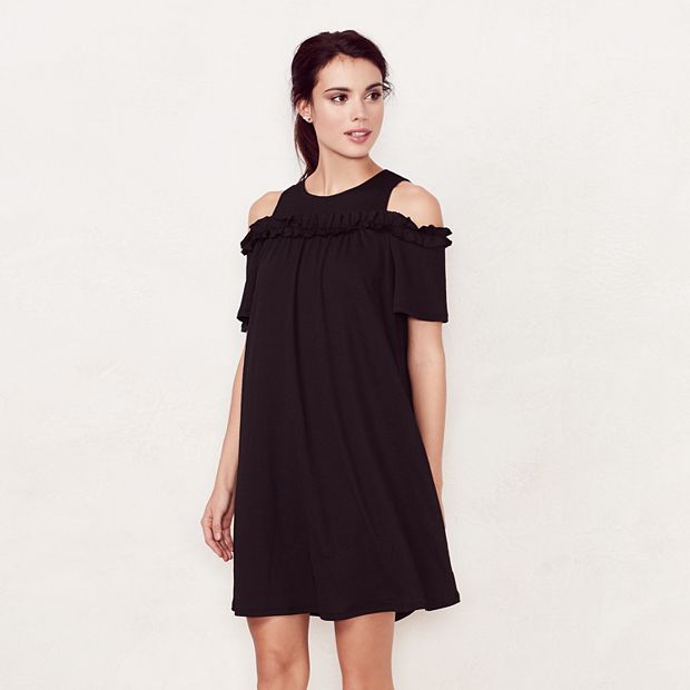 Women s LC Lauren Conrad Cold Shoulder Shift Dress