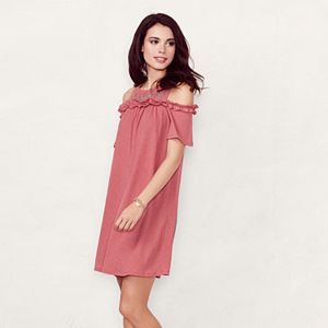 Women's LC Lauren Conrad Cold-Shoulder Shift Dress