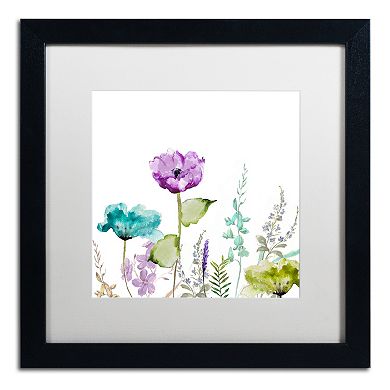 Trademark Fine Art Avril I Black Framed Wall Art