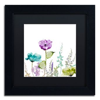 Trademark Fine Art Avril I Black Framed Wall Art