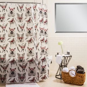 Splash Home Woodland Creatures Shower Curtain