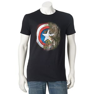 Men's Marvel Captain America Realtree Camo Shield Tee