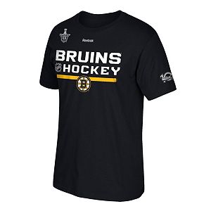 Men's Reebok Boston Bruins 2017 Stanley Cup Playoffs Center Ice Tee