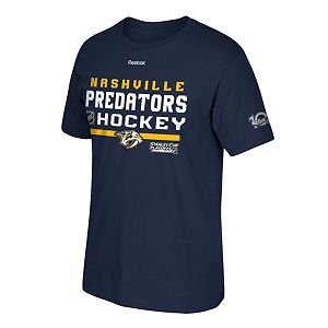 Men's Reebok Nashville Predators 2017 Stanley Cup Playoffs Center Ice Tee