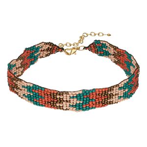 Zigzag Seed Bead Choker Necklace