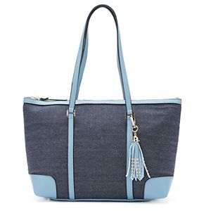 La Diva Sage Denim Shoulder Bag