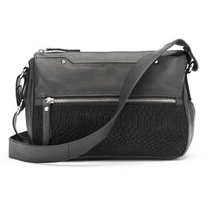 La Diva Jane Triple-Entry Leather Crossbody Bag