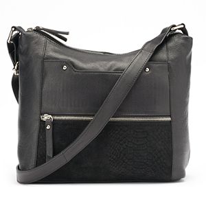La Diva Jane Dual-Entry Leather Shoulder Bag