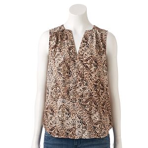 Women's Dana Buchman Pleated Crepe Top