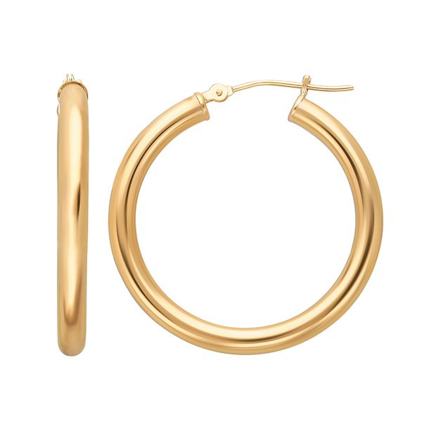 Kohl's 14k gold hoop outlet earrings