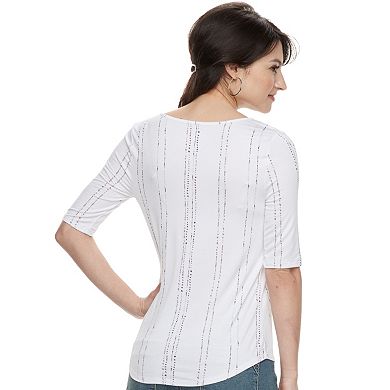 Women's Apt. 9 Essential Elbow-Sleeve Tee 