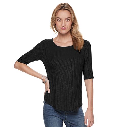 Women's Apt. 9® Essential Elbow-Sleeve Tee