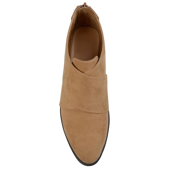 journee collection womens avryl booties block heel