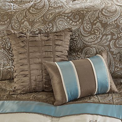 Madison Park 7-piece Lorraine Jacquard Comforter Set