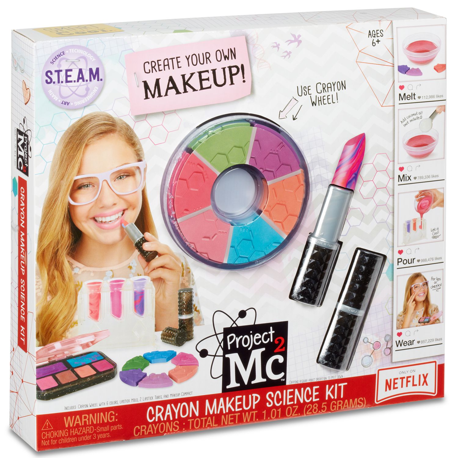 mc2 crayon makeup science kit