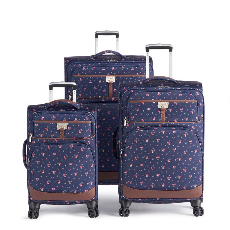 Chaps Saddle Haven Softside Spinner Luggage, Blue, 29 INCH