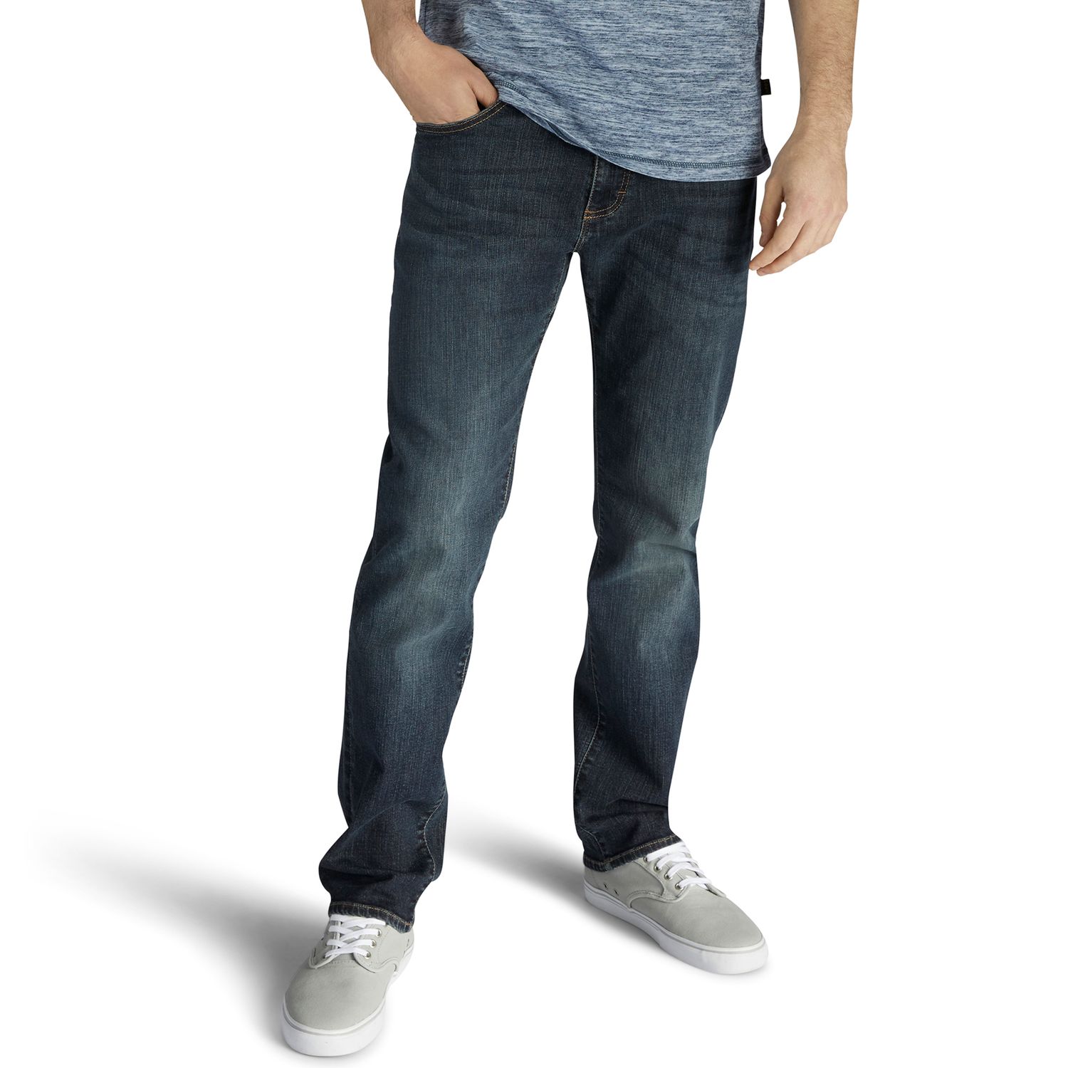 lee extreme motion straight fit tapered leg jeans