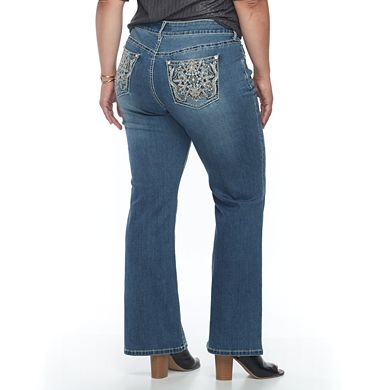 Plus Size Apt. 9® Embellished Bootcut Jeans 