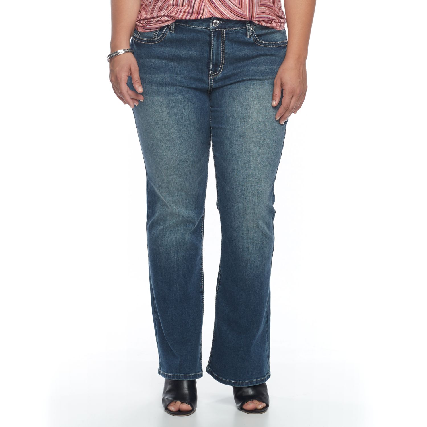 Plus Size Apt. 9® Embellished Bootcut Jeans