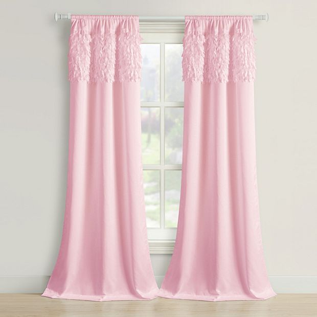 Beatrice Home Fashions 2 pack Walden Leaves Window Curtains