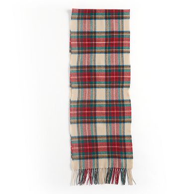 Softer Than Cashmere Plaid Fringed Oblong Scarf