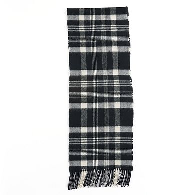 Softer Than Cashmere Plaid Fringed Oblong Scarf