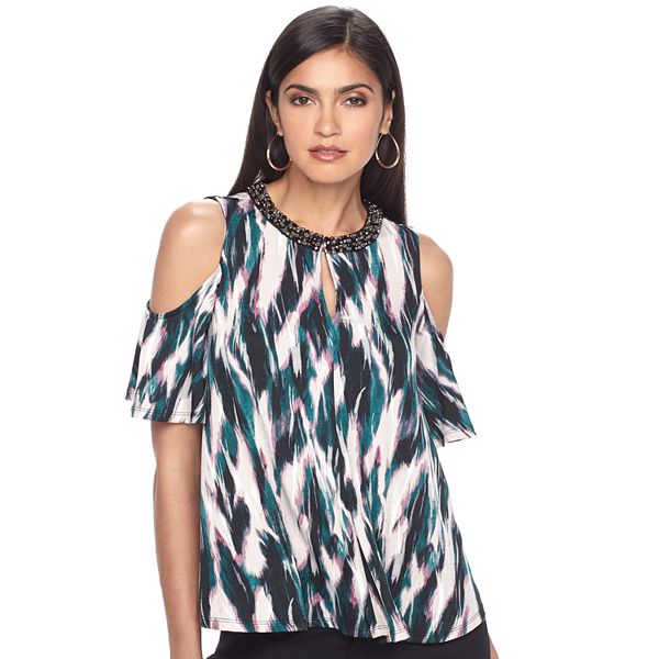 Cold shoulder best sale tops kohl's