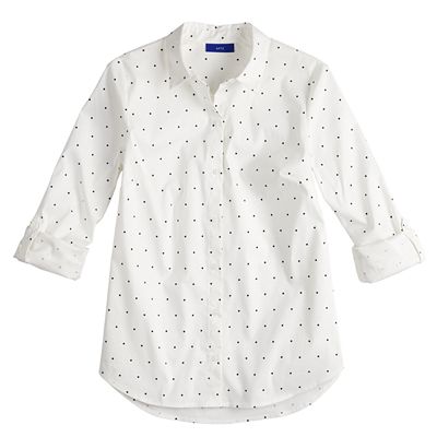 Women s Apt. 9 Structured Essential Button Down Shirt