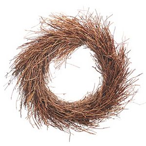 Darice Indoor \/ Outdoor Artificial Grapevine Shag Twig Wreath