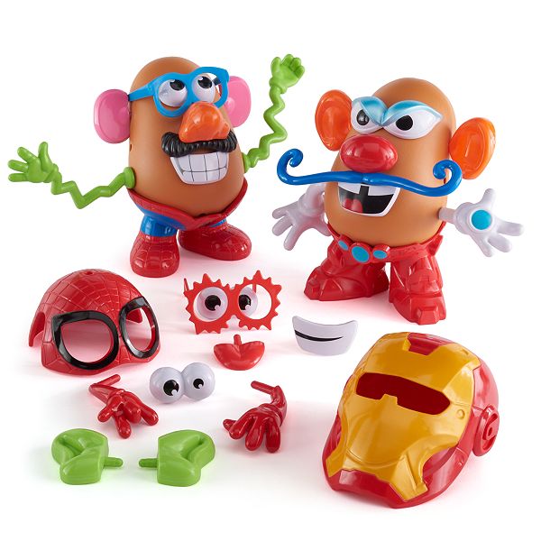 Mr Potato Head Marvel Spider Man Vs Iron Man Set By Playskool - roblox iron man roleplay