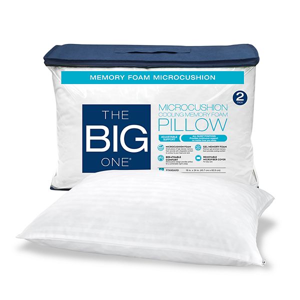 The Big One 2 Pack Memory Foam Pillow